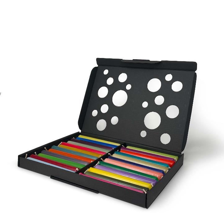 24 bunt gemischte Baumkerzen - 2