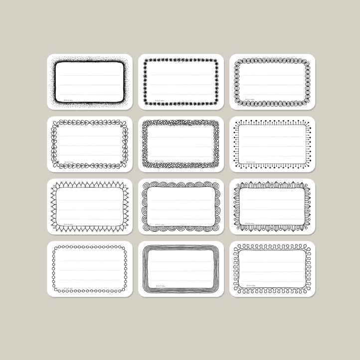 Klebe-Etiketten A7 Set 5 - 0