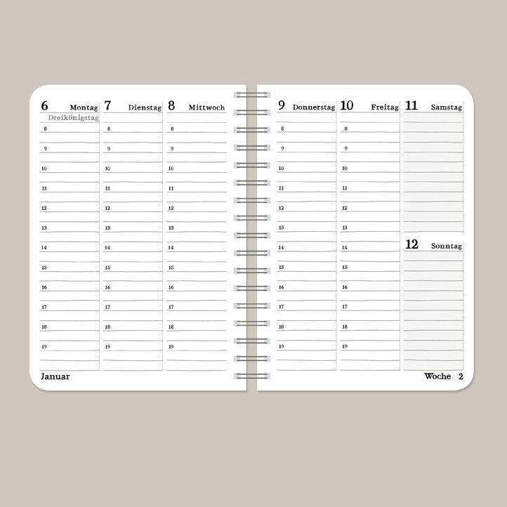 Schüler-Agenda 2025/26 Timer vertikal