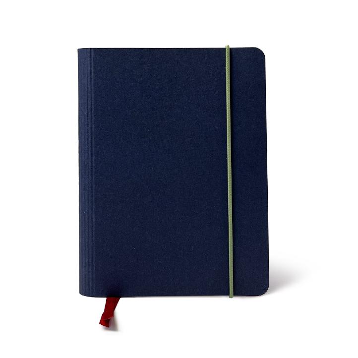 Agenda 2026 A6 mit Kartoneinband Dunkelblau – Lindengrün