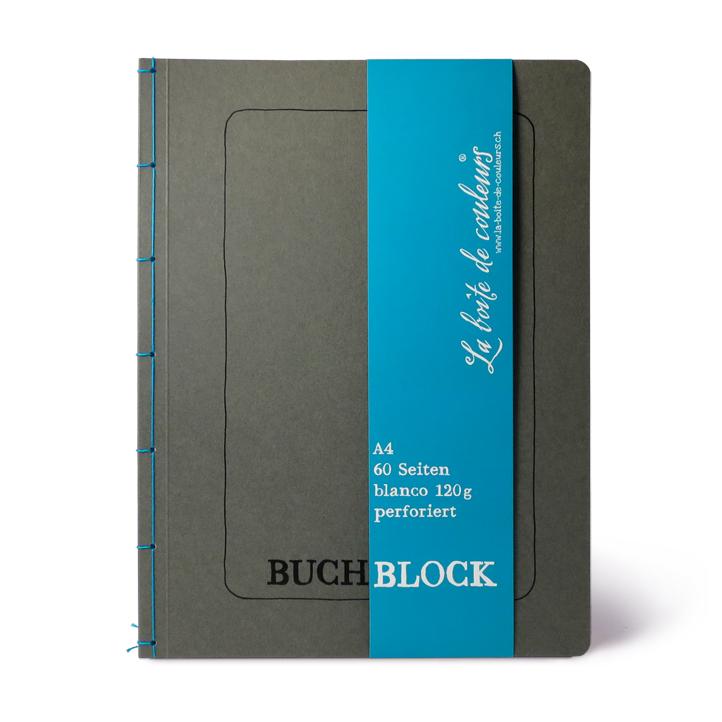 Buchblock ANTHRAZIT A4