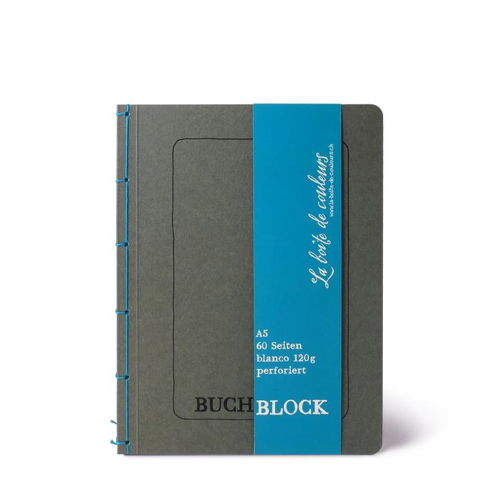 Buchblock ANTHRAZIT A5