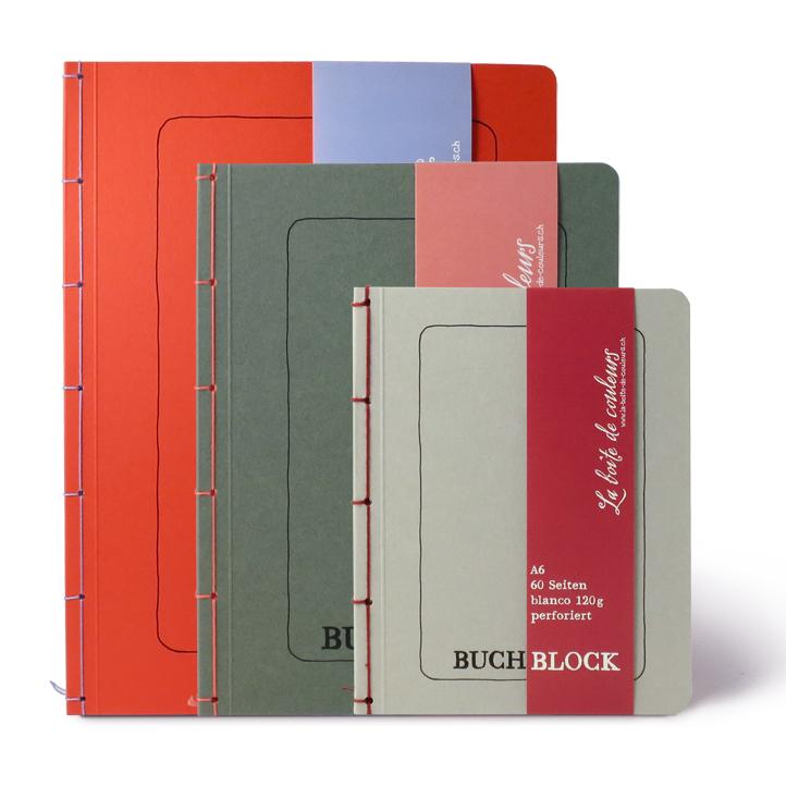 Buchblock ANTHRAZIT A5 - 3