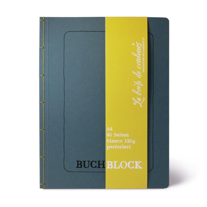 Buchblock JEANSBLAU A4