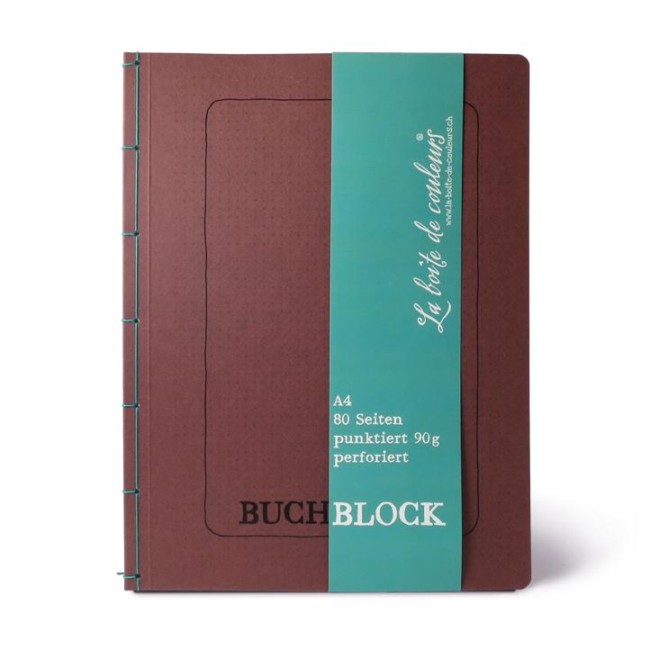 Buchblock AUBERGINE A4