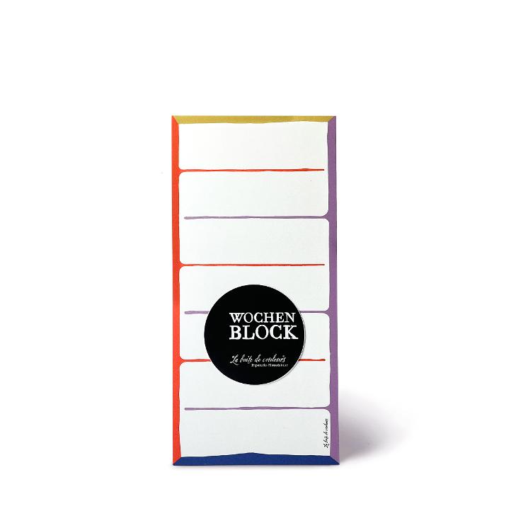 WochenBlock schmal bunt