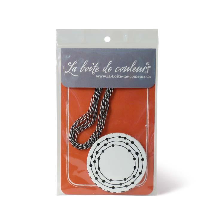 Etiketten linear schwarz/weiss