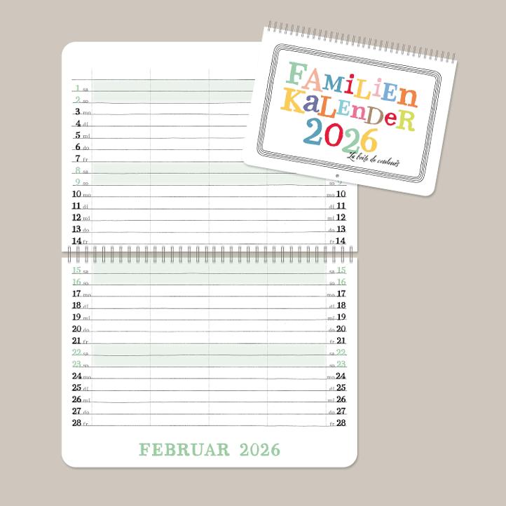 Familienkalender 2026 - 2