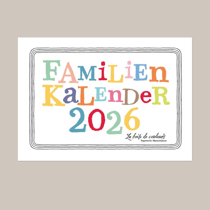 Familienkalender 2026