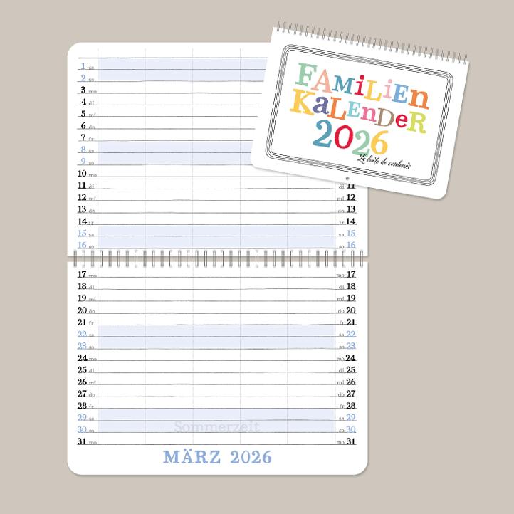 Familienkalender 2026 - 3