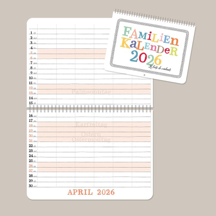 Familienkalender 2027 - 2