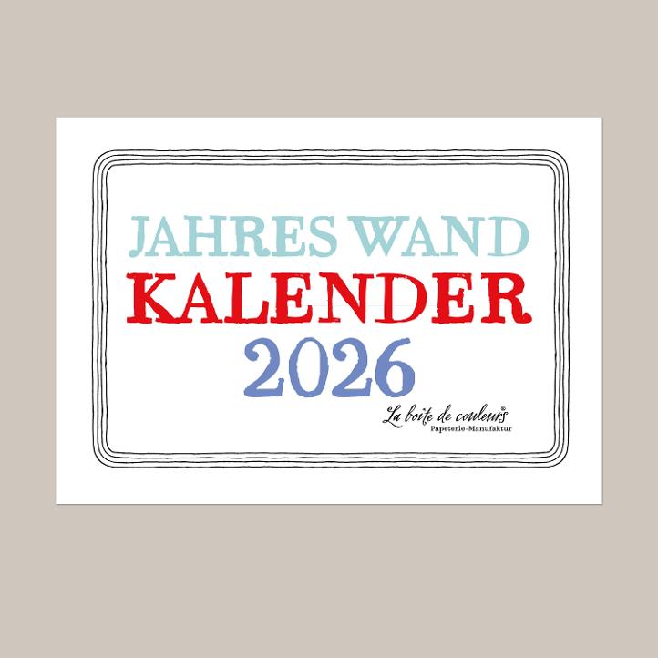 Grosser Jahres-Wand-Kalender 2026
