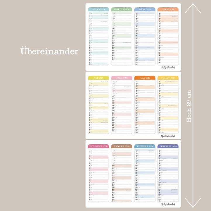 Grosser Jahres-Wand-Kalender 2027 - 2
