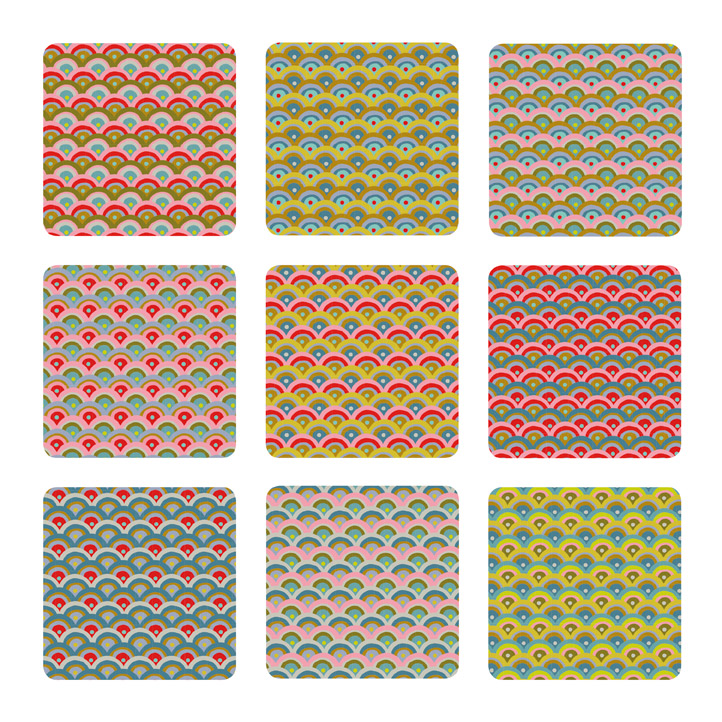 Geschenkpapier Fisch 9 Bogen Assortiert 3290 Neuheiten La Boite De Couleurs