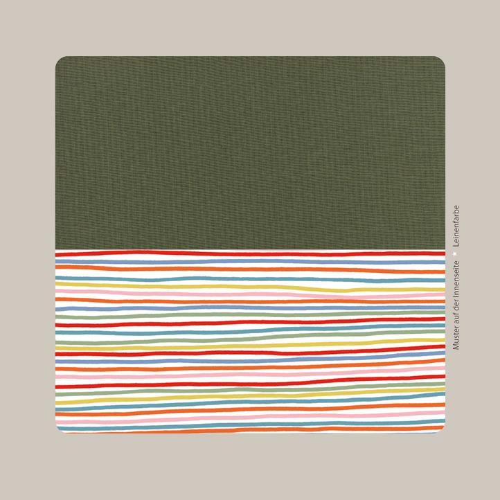 Leineneinband Olivgrün - 1
