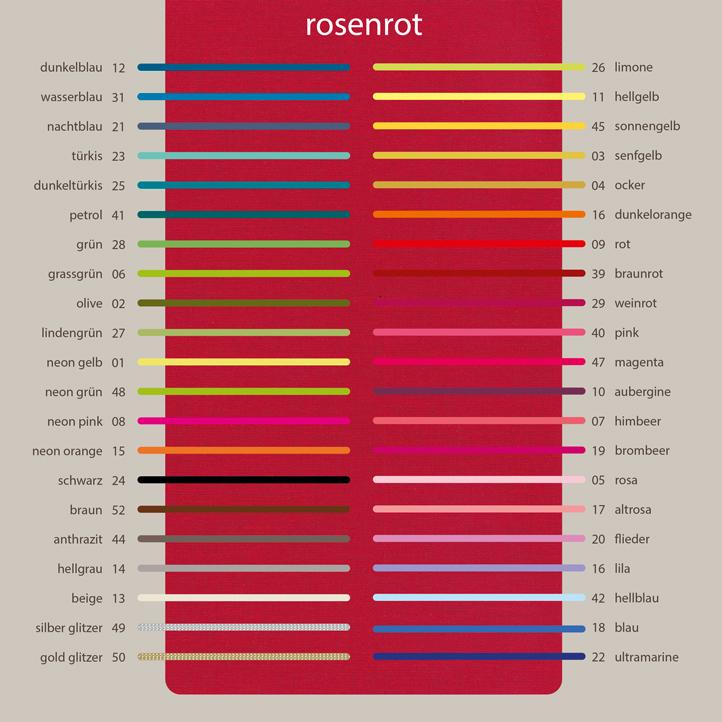 Leineneinband Rosenrot - 0