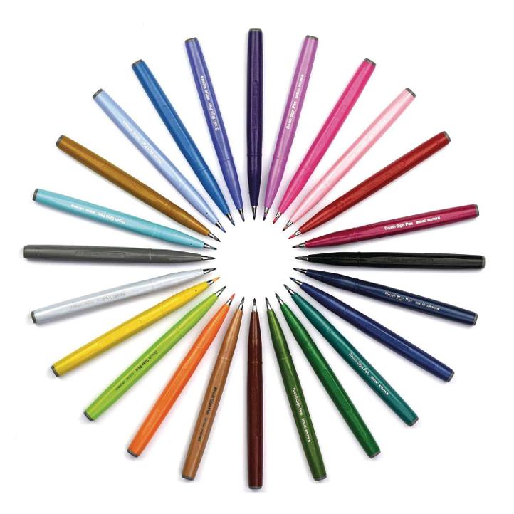 Pentel Brush Sign Pen NEON Pink - 1