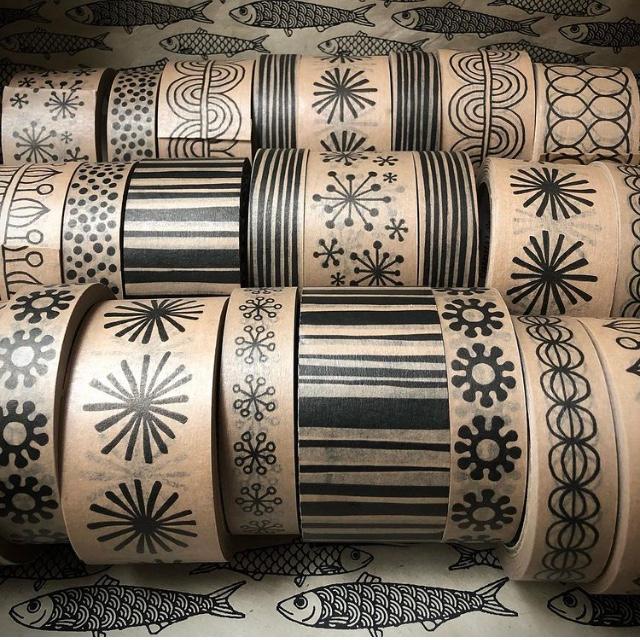 Papier-Klebeband Eco Tüpfli - 1