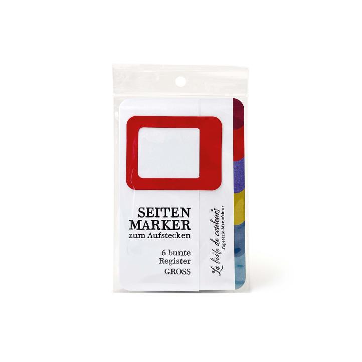 SeitenMarker GROSS mit gedämpften Farben