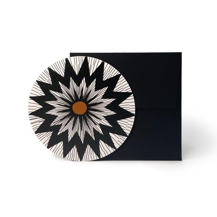 Runde Trauerkarte 1 mit Couvert