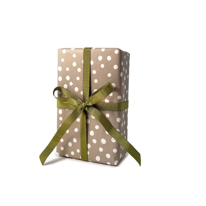 Seidenpapier taupe Punkte 24