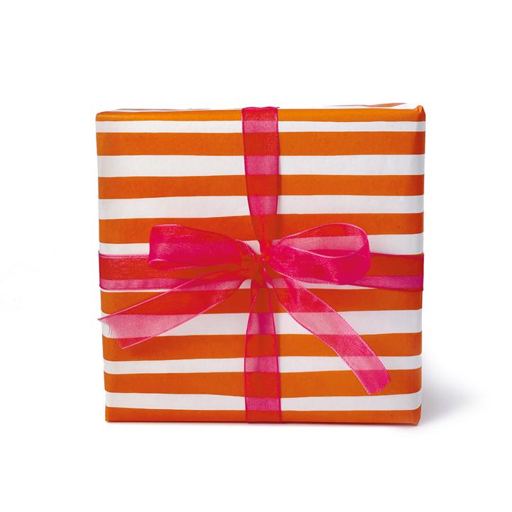 Seidenpapier orange Streifen