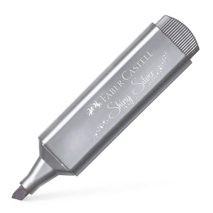 Textmarker shiny silver
