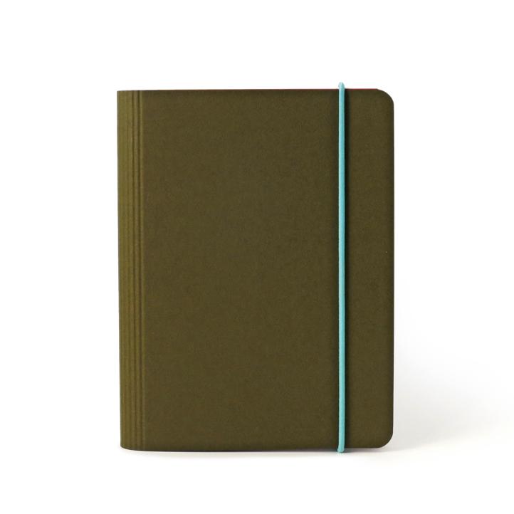 Traveler`s Notebook A5 mit Kartoneinband OLIVE – TÜRKIS