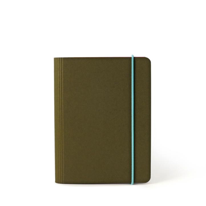 Traveler`s Notebook A6 mit Kartoneinband OLIVE – TÜRKIS