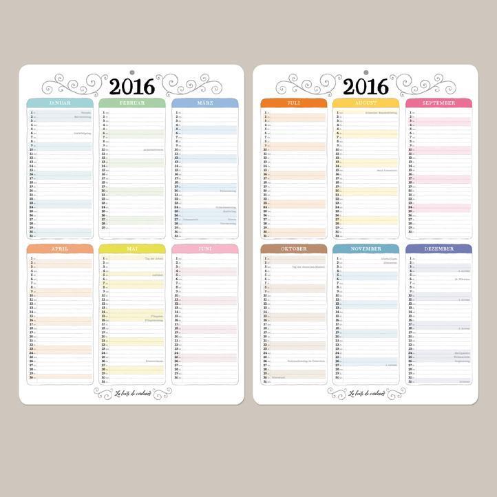 Waschkalender 2017 - 0