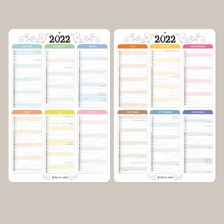 Waschkalender 2022